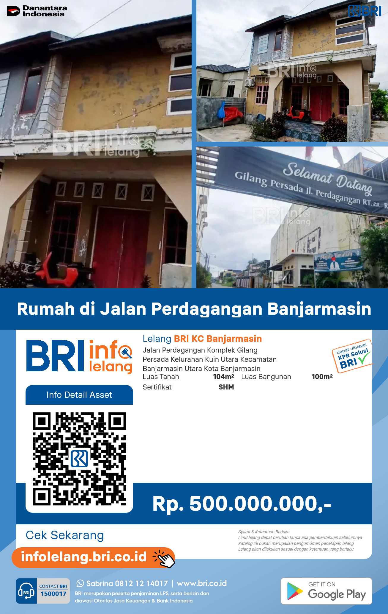 Rumah di Jalan Perdagangan Banjarmasin