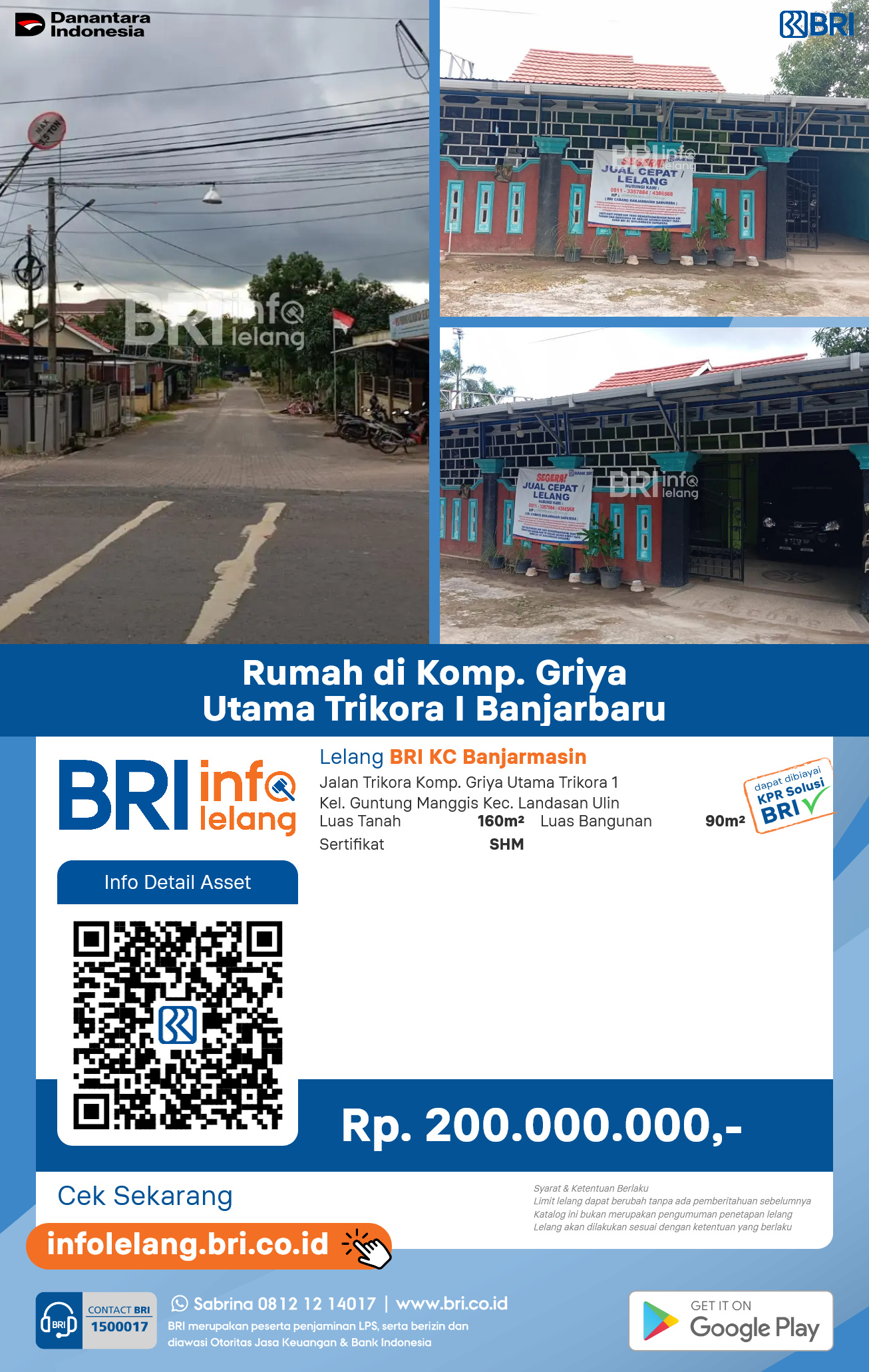 Rumah di Komplek Griya Utama Trikora I