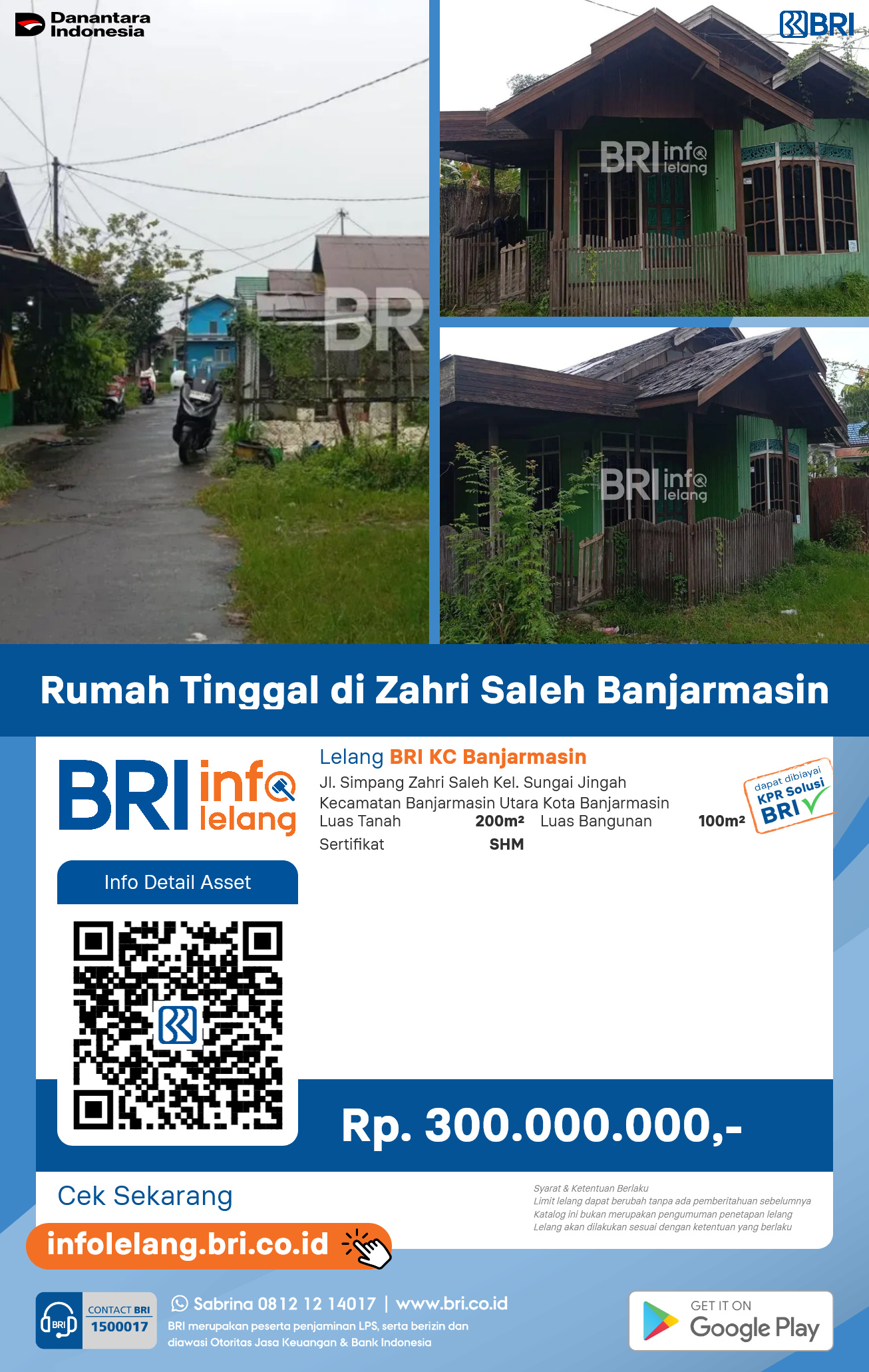Rumah Tinggal di Zahri Saleh Banjarmasin